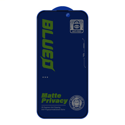 Película protetora de ecrã Matte Privacy Blueo Anti-Peep para Apple iPhone 14 Plus / 13 Pro Max, Vidro Temperado, Cola Total