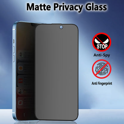 Película protetora de ecrã Matte Privacy Blueo Anti-Peep para Apple iPhone 14 Plus / 13 Pro Max, Vidro Temperado, Cola Total