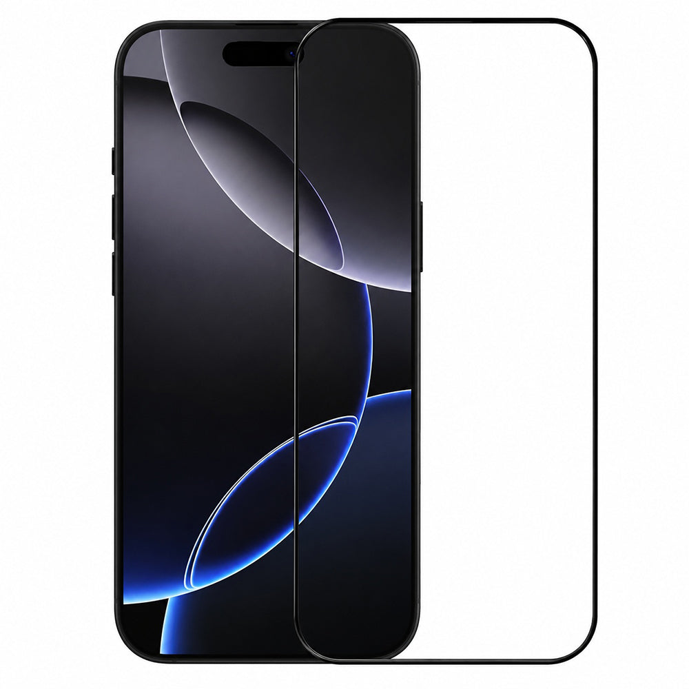 Película protetora de ecrã Nillkin CP+ Pro com aplicador para Apple iPhone 16 Pro Max, vidro temperado, cola total, preta