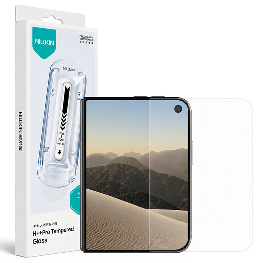 Película de proteção para ecrã exterior Nillkin H+ Pro com aplicador para Apple iPhone Duo, vidro temperado, adesivo integral