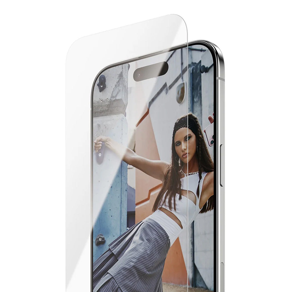 Película Protetora de Ecrã PanzerGlass Safe. Ultra-Wide Fit EasyAligner para Apple iPhone 17 Air, Vidro Temperado, Full Glue.