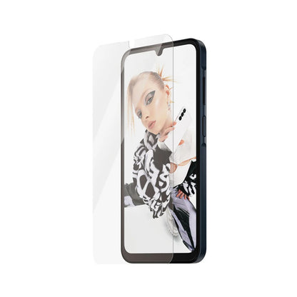 Película Protetora de Ecrã PanzerGlass Safe. Ultra-Wide Fit EasyAligner para Samsung Galaxy A26 A266, Vidro Temperado, Full Glue.
