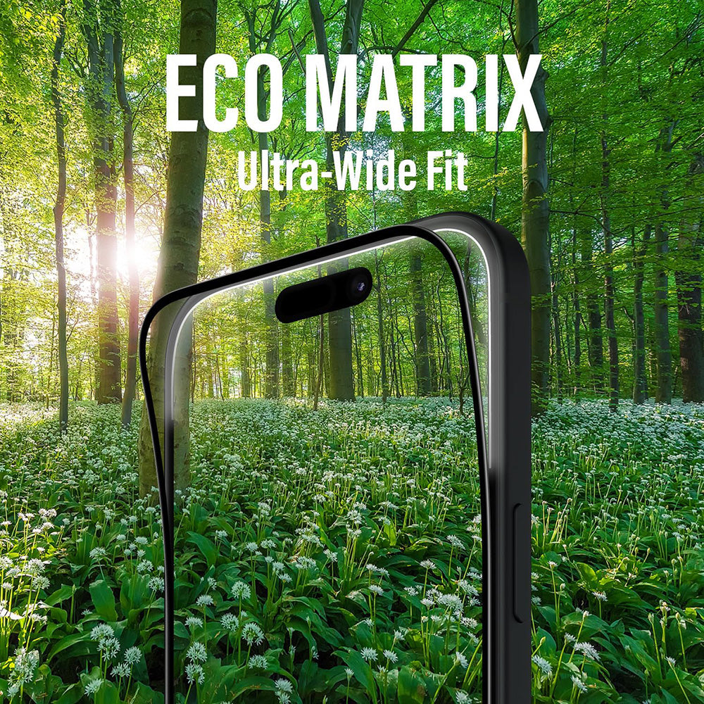 Película Protetora de Ecrã PanzerGlass Ultra-Wide Fit EyeCare para Apple iPhone 16 Pro Max, Vidro Temperado, Full Glue, Preta