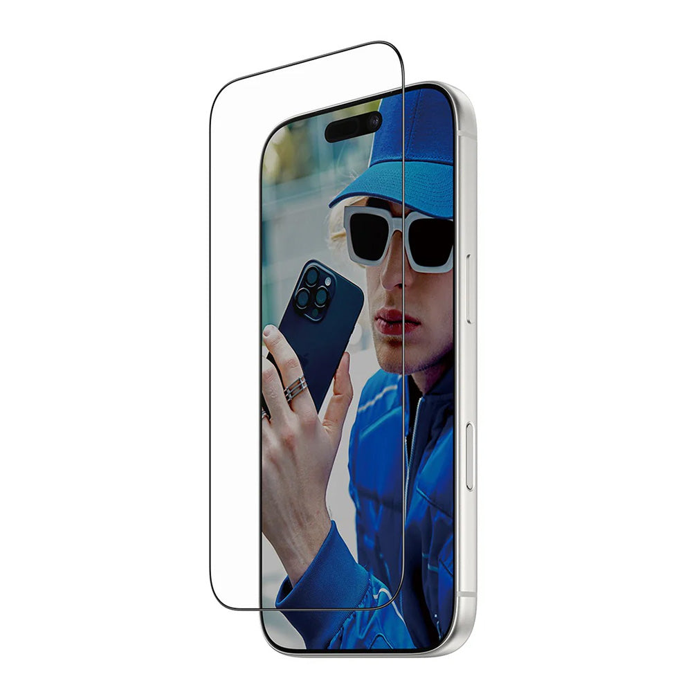 Película Protetora de Ecrã PanzerGlass Ultra-Wide Fit Fastfit para Apple iPhone 17 Pro, Vidro Temperado, Full Glue, Preta