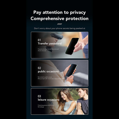 Película protetora de ecrã Privacy Anank 1X Reinforced 360 para Apple iPhone 17e / 16e / 14 / 13 Pro, Vidro Temperado, Cola Total, 2.5D