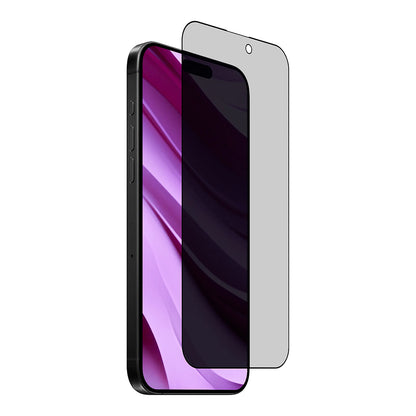 Anank 2X Reinforced Privacy Screen Protector for Apple iPhone 15, Tempered Glass, Full Glue, 2.5D