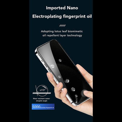 Película de Proteção de Ecrã Privacy Anank 5X Reforçada 360 para Apple iPhone 17 Pro Max, Vidro Temperado, Colagem Total, 2.5D