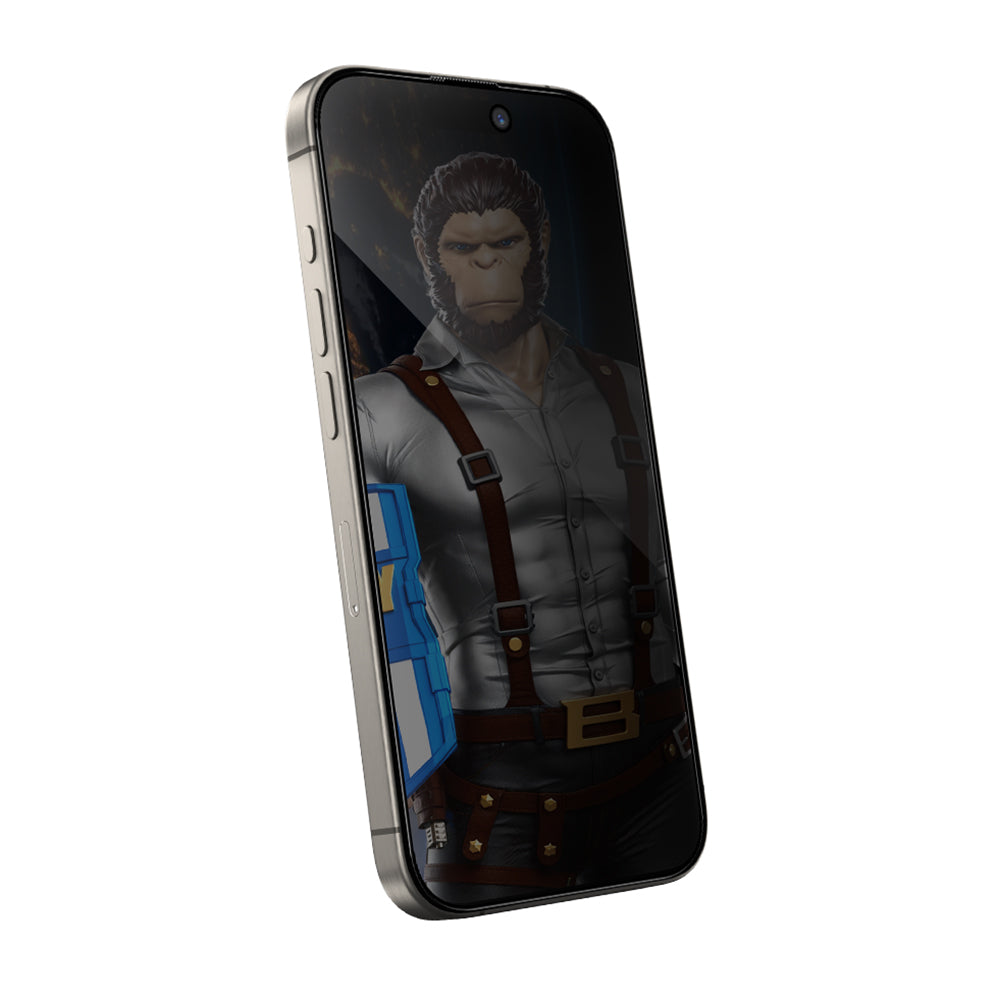 Película de proteção de ecrã Privacy Blueo Anti-Peep para Apple iPhone 15 Pro Max, Vidro Temperado, Cola Total