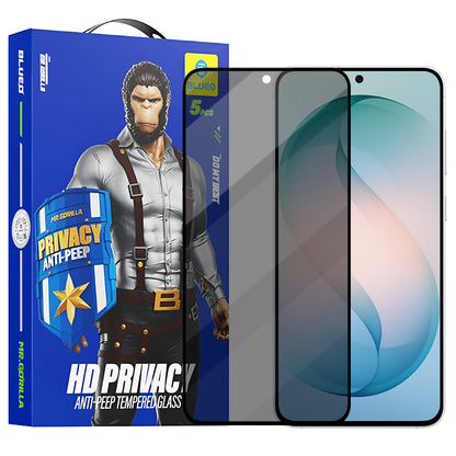 Película de Proteção de Ecrã Privacy Blueo Anti-Peep para Samsung Galaxy S26 Plus S947, Vidro Temperado, Full Glue, Conjunto de 5 peças