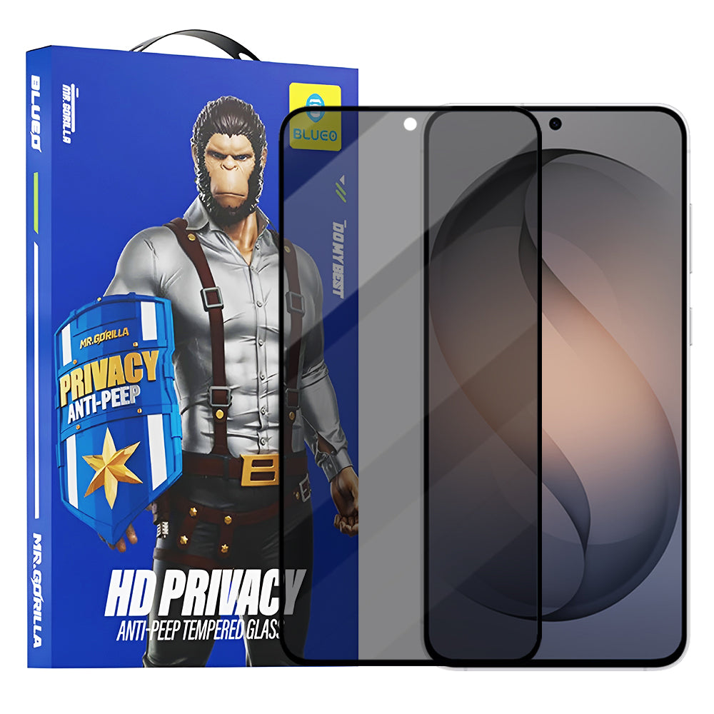 Película de Proteção de Ecrã Privacy Blueo Anti-Peep para Samsung Galaxy S26 S942, Vidro Temperado, Colagem Total