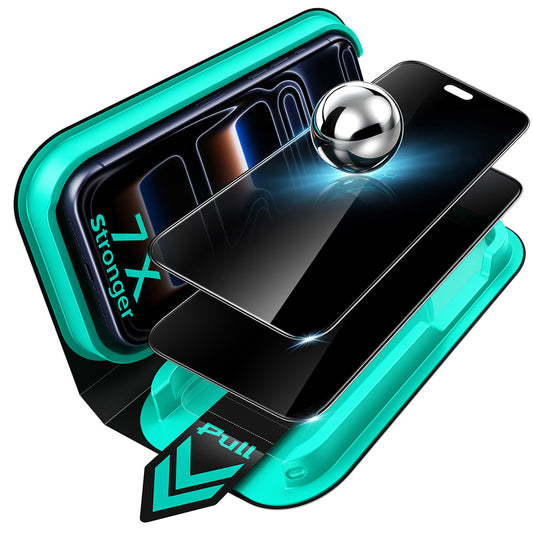 Película protetora de ecrã Privacy ESR Armorite UltraFit para Apple iPhone 18 Pro Max, Vidro Temperado, Cola Total, Conjunto de 2 unidades
