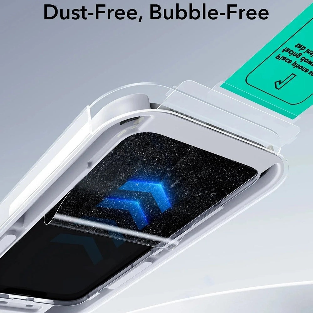 Película de Proteção Ecran Privacy ESR UltraFit para Apple iPhone 17 Pro Max, Vidro Temperado, Full Glue, Conjunto de 3 peças