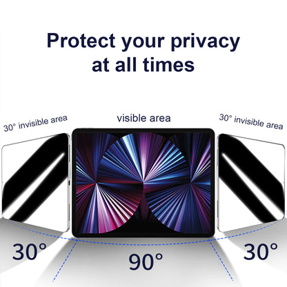 Lito Classic Privacy Screen Protector for Apple iPad Air 13 (2026) / Pro 13 (2025), Tempered Glass, Full Glue, 2.5D