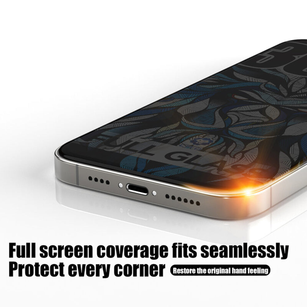 Película de Proteção de Ecrã Privacy Lito D+ Max 300C para Apple iPhone 17 Pro Max, Vidro Temperado, Full Glue