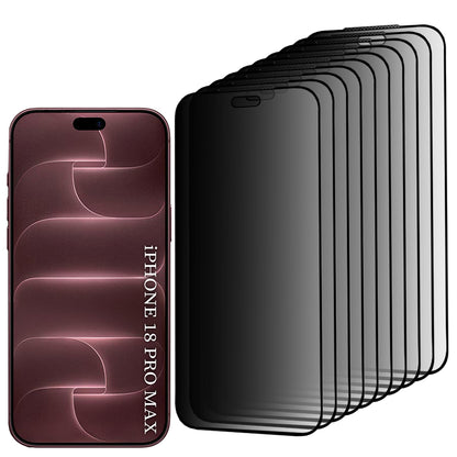 Película de Proteção de Ecrã Privacy Lito HD Pro para Apple iPhone 18 Pro Max, Vidro Temperado, Full Glue, Conjunto de 10 unidades