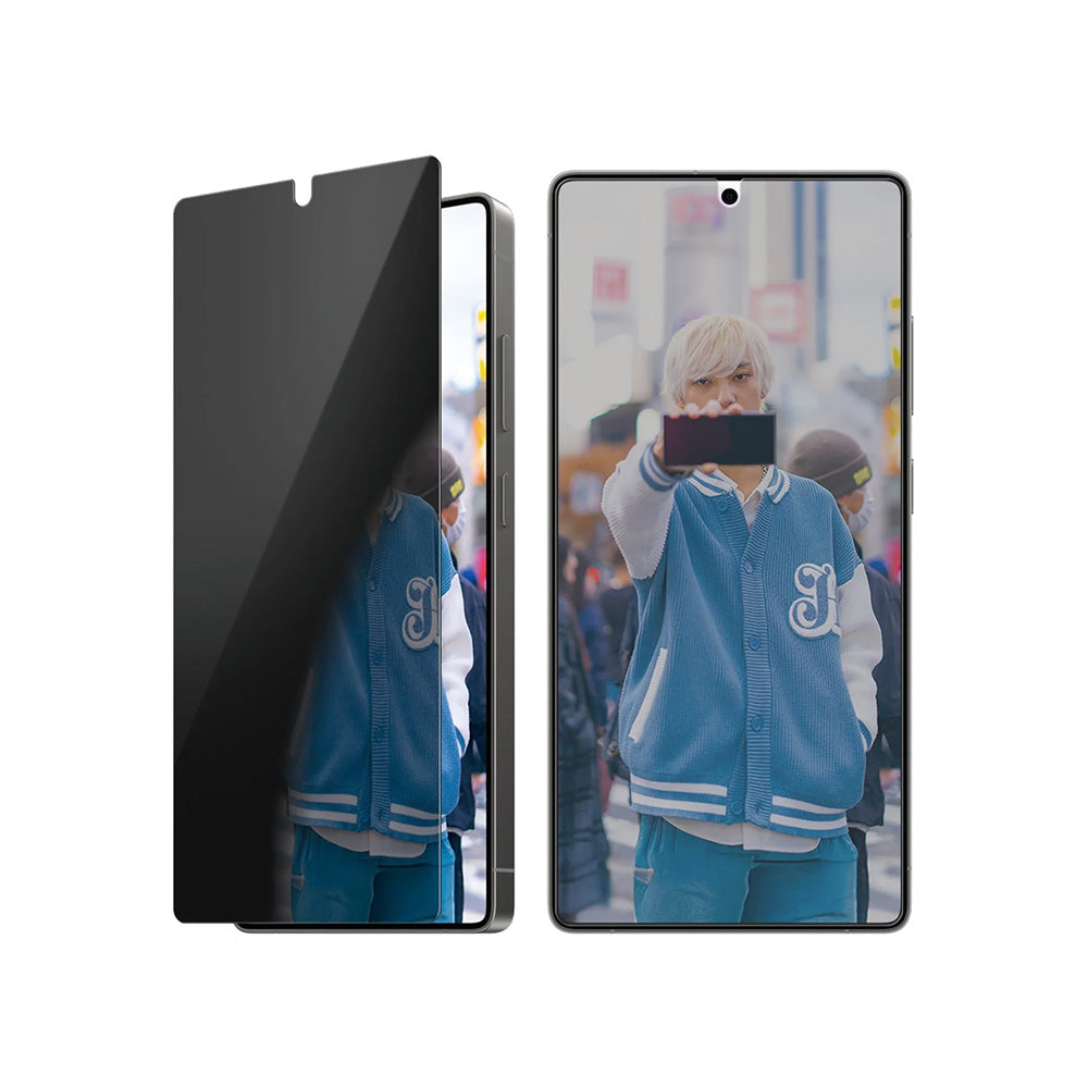 Película de Proteção de Ecrã Privacy PanzerGlass Ultra-Wide Fit para Samsung Galaxy S25 Ultra S938, Vidro Temperado, Full Glue