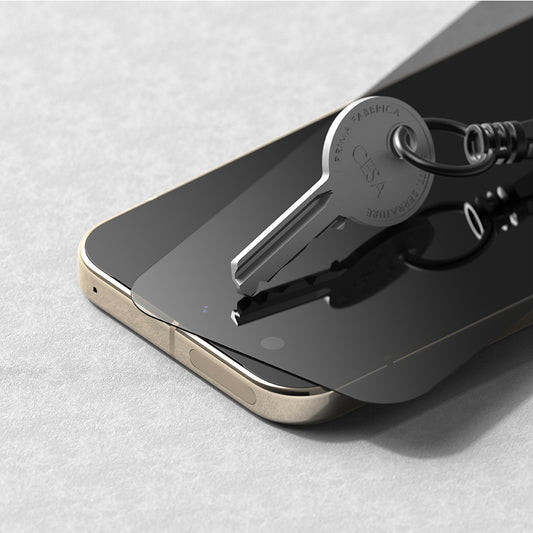 Película protetora de ecrã Privacy Ringke Easy Slide para Google Pixel 11 Pro XL / 10 Pro XL / 9 Pro XL, Vidro Temperado, Cola Total, Conjunto de 2 unidades