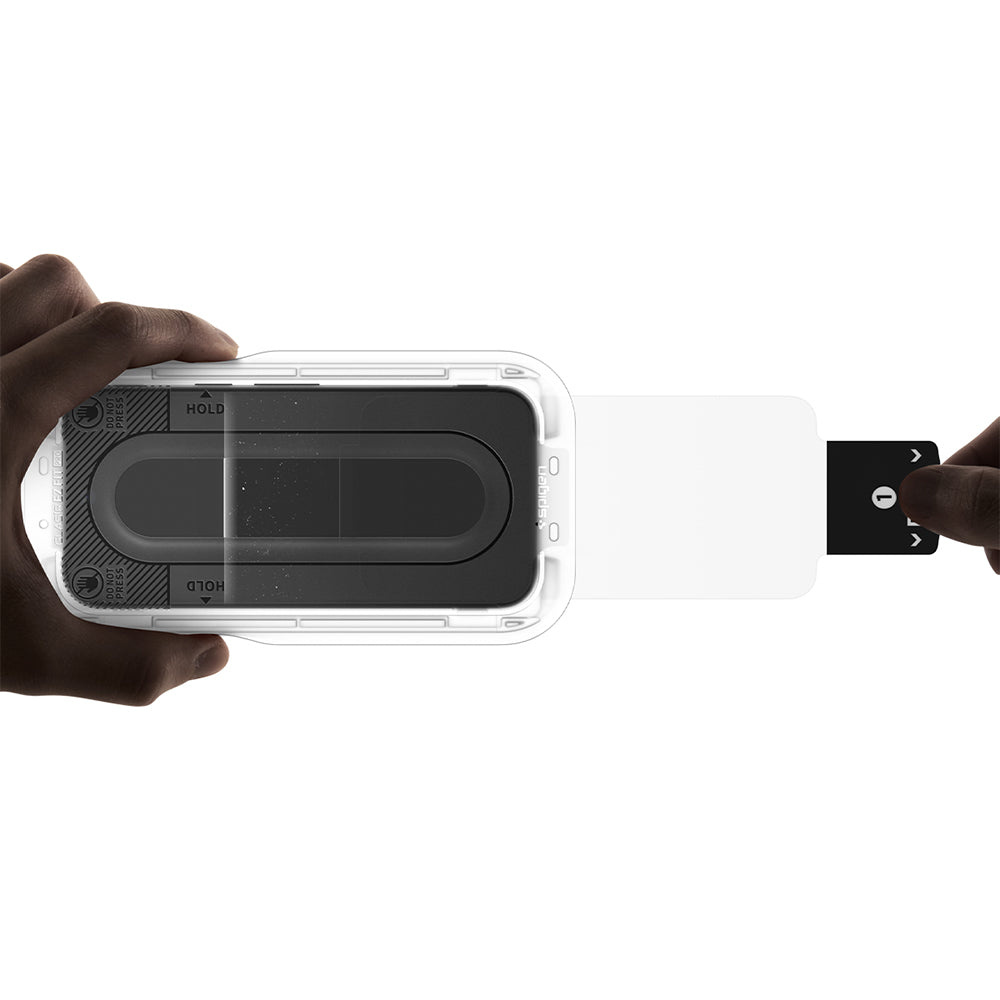 Película protetora de ecrã Privacy Spigen GlastR EZ FIT Pro para Google Pixel 11 Pro / 10 Pro, Vidro Temperado, Cola Total, Conjunto de 2 unidades AGL11481