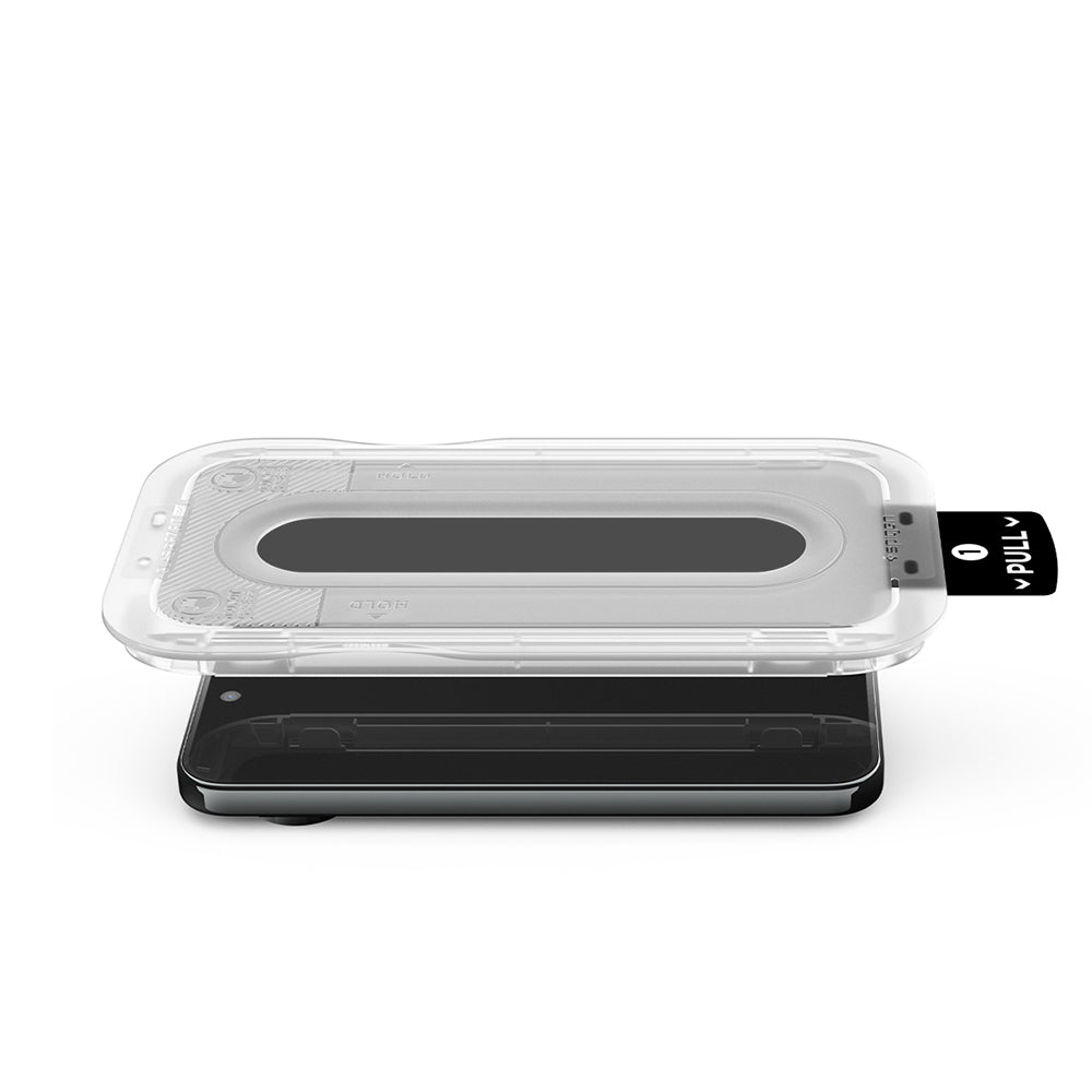 Película protetora de ecrã Privacy Spigen GlastR EZ FIT Pro para Google Pixel 11 Pro XL, Vidro Temperado, Cola Total, Conjunto de 2 peças AGL11486