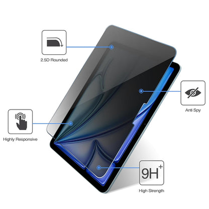 Película protetora de ecrã Privacy Techsuit ArmorGlass CrystalHD para Apple iPad Pro 11 (2024), Vidro Temperado, Cola Total, Conjunto de 2 unidades