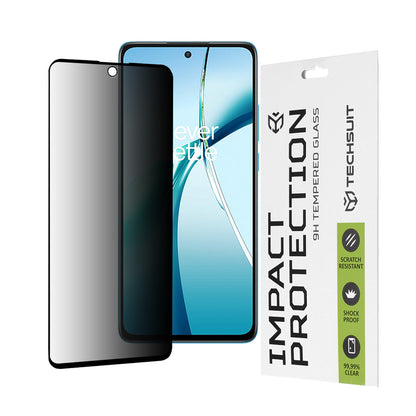 Película protetora de ecrã Privacy Techsuit para OnePlus Nord CE4 Lite, Vidro Temperado, Cola Total, 111D