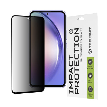 Película protetora de ecrã Privacy Techsuit para Samsung Galaxy A54 A546, Vidro Temperado, Cola Total, 111D
