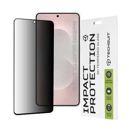 Película protetora de ecrã Privacy Techsuit para Samsung Galaxy S25 Edge S937, Vidro Temperado, Cola Total, 111D