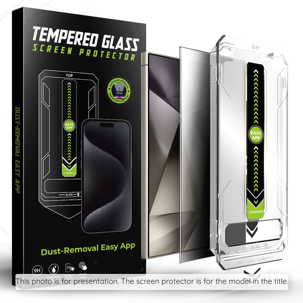 Película protetora de ecrã Privacy Techsuit TitanGlass CrystalHD para Samsung Galaxy S25+ S936 / S24+ S926, Vidro Temperado, Cola Total