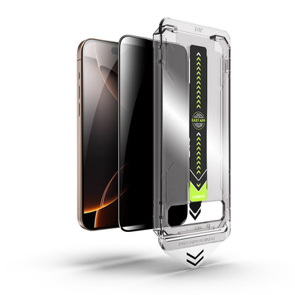 Película protetora de ecrã Privacy Techsuit TitanGlass para Apple iPhone 16 / 15, Vidro Temperado, Cola Total