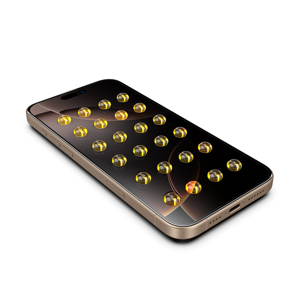 Película de Proteção de Ecrã Privacy Techsuit TitanGlass para Apple iPhone 17 / 16 Pro, Vidro Temperado, Full Glue