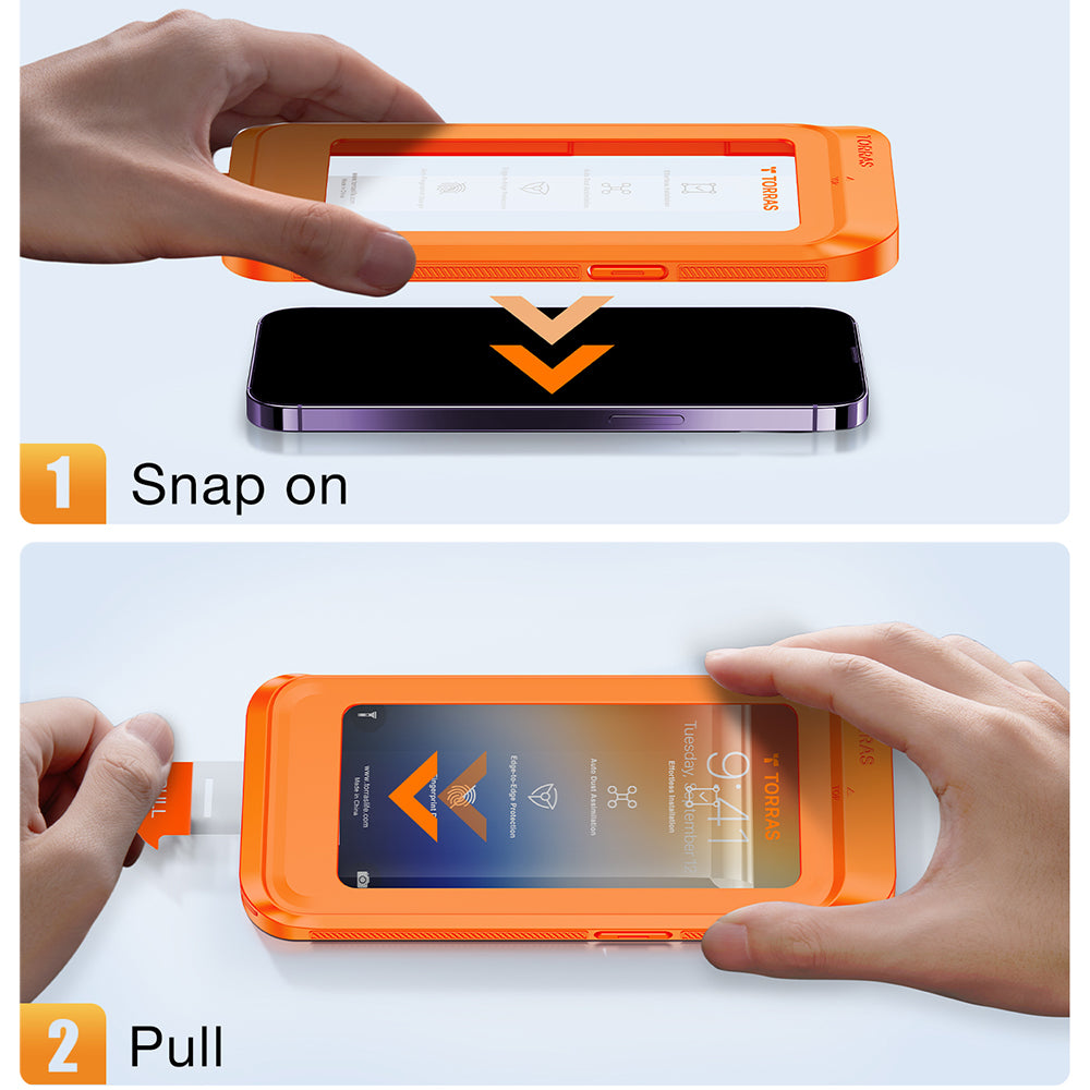 Película de Proteção de Ecrã Privacy Torras GlassGo Epic para Apple iPhone 15 Pro Max, Vidro Temperado, Full Glue