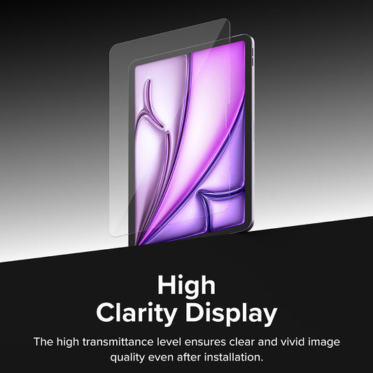 Película protetora de ecrã Ringke Easy Slide para Apple iPad Air 11 (2026) / Air 11 (2025), Vidro Temperado, Cola Total