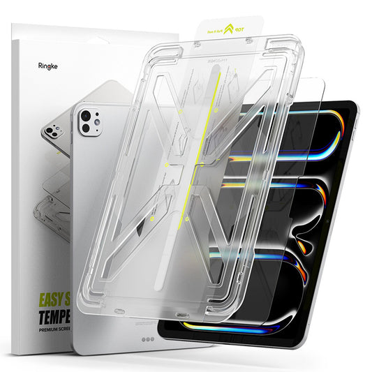 Película protetora de ecrã Ringke Easy Slide para Apple iPad Pro 11 (2024), Vidro Temperado, Cola Total