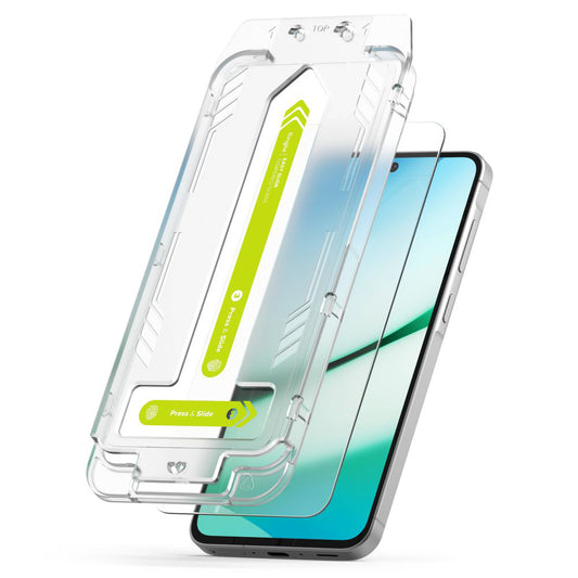 Película protetora de ecrã Ringke Easy Slide para Samsung Galaxy A36 A366, Vidro Temperado, Cola Total, Conjunto de 2 unidades