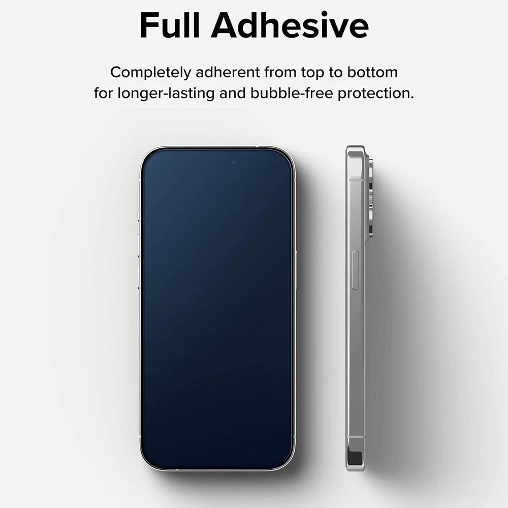 Ringke Screen Protector for Apple iPhone 15 Pro Max, Tempered Glass, Full Glue, Black