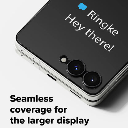 Película protetora para ecrã exterior Ringke Pro para Samsung Galaxy Z Flip8 F776, vidro temperado, cola total, conjunto de 2 unidades