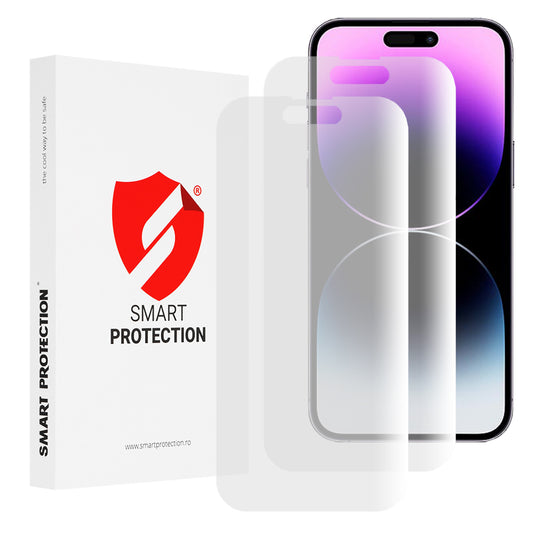 Película protetora de ecrã Smart Protection Premium Classic para Apple iPhone 14 Pro Max, Plástico, Conjunto de 2 unidades