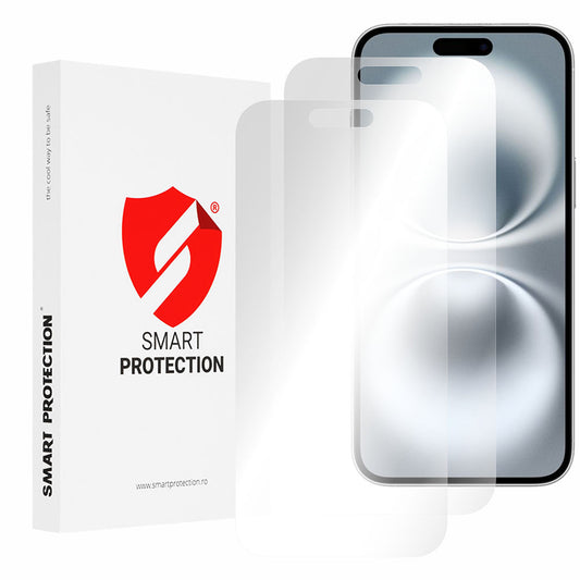Película protetora de ecrã Smart Protection Premium Classic para Apple iPhone 16 Plus, Plástico, Conjunto de 2 unidades