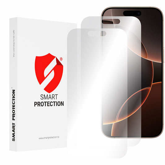 Película protetora de ecrã Smart Protection Premium Classic para Apple iPhone 16 Pro Max, Plástico, Conjunto de 2 unidades