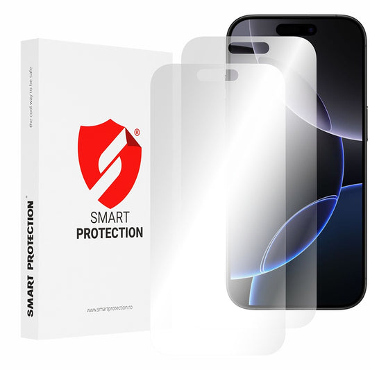 Película protetora de ecrã Smart Protection Premium Classic para Apple iPhone 16 Pro, Plástico, Conjunto de 2 unidades