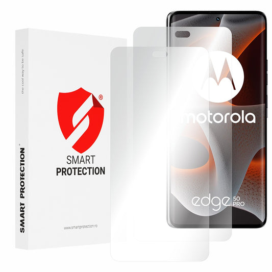 Película protetora de ecrã Smart Protection Premium Classic para Motorola Edge 50 Pro, Plástico, Conjunto de 2 unidades