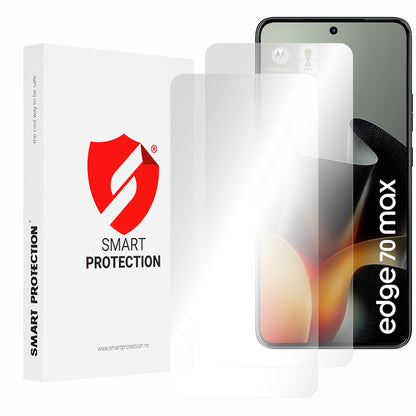 Película protetora de ecrã Smart Protection Premium Classic para Motorola Edge 70 Max, Plástico, Conjunto de 2 unidades