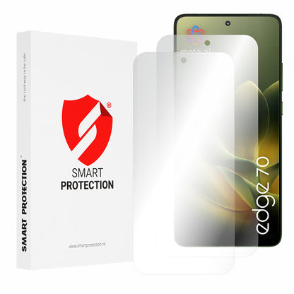 Película Protetora de Ecrã Smart Protection Premium Classic para Motorola Edge 70, Plástico, Conjunto de 2 peças.