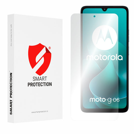 Película Protetora de Ecrã Smart Protection Premium Classic para Motorola Moto G06 Power / G06, Plástico, Cola Total, Conjunto de 2 peças