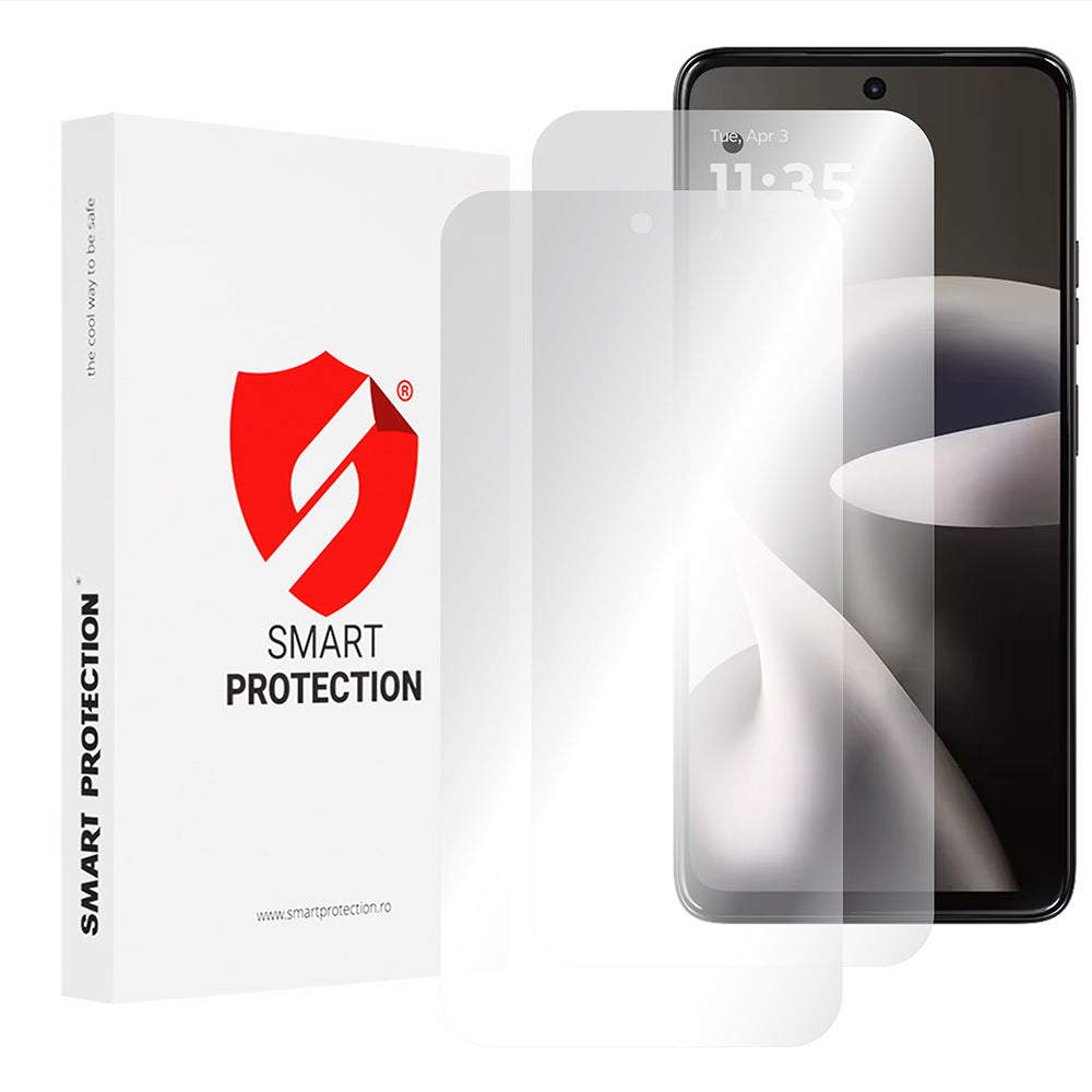 Película protetora de ecrã Smart Protection Premium Classic para Motorola Moto G37, Plástico, Conjunto de 2 unidades