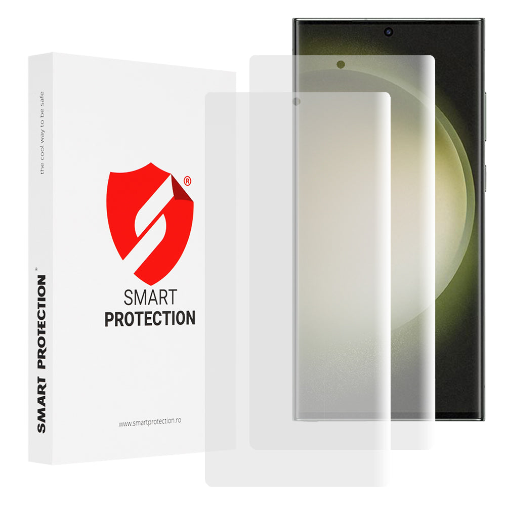Película protetora de ecrã Smart Protection Premium Classic para Samsung Galaxy S23 Ultra S918, Plástico, Conjunto de 2 unidades