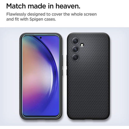 Spigen GlastR Align Master Screen Protector for Samsung Galaxy A54 A546, Tempered Glass, Full Glue, Set of 2 pieces AGL05966