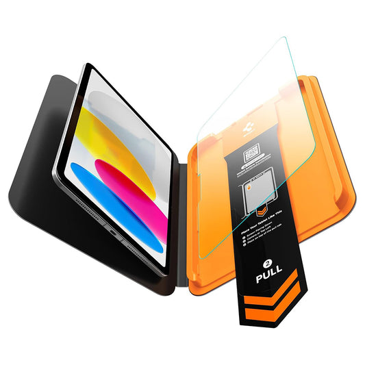 Película protetora de ecrã Spigen GlastR Align Master T para Apple iPad (2025) / (2022), Vidro Temperado, Cola Total AGL11698