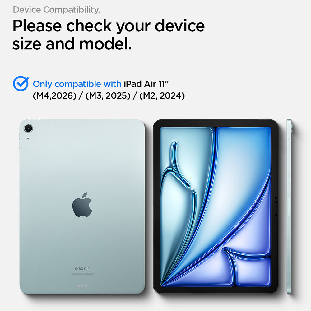 Película protetora de ecrã Spigen GlastR Align Master T para Apple iPad Air 11 (2026) / Air 11 (2025), Vidro Temperado, Cola Total AGL11701