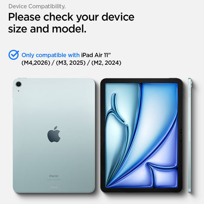 Película protetora de ecrã Spigen GlastR Align Master T para Apple iPad Air 11 (2026) / Air 11 (2025), Vidro Temperado, Cola Total AGL11701